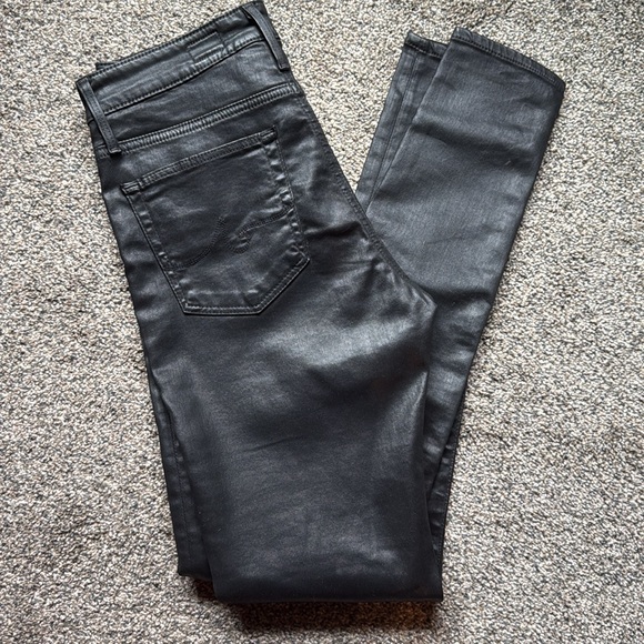 AG Farrah High Rise Skinny waxed jeans - Picture 1 of 4